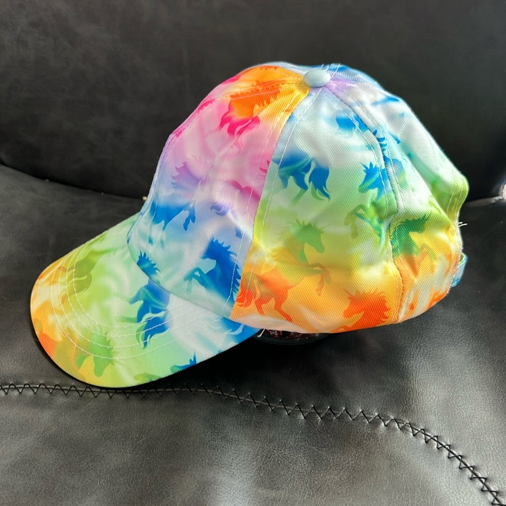 Tie Dye Unicorn Cap
